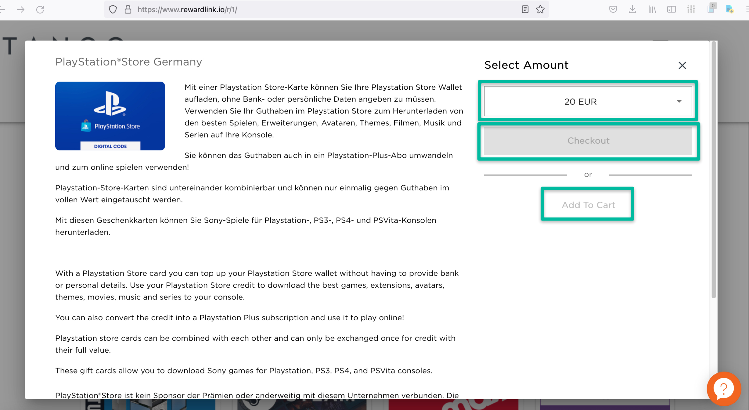 Choos rewards from paid surveys