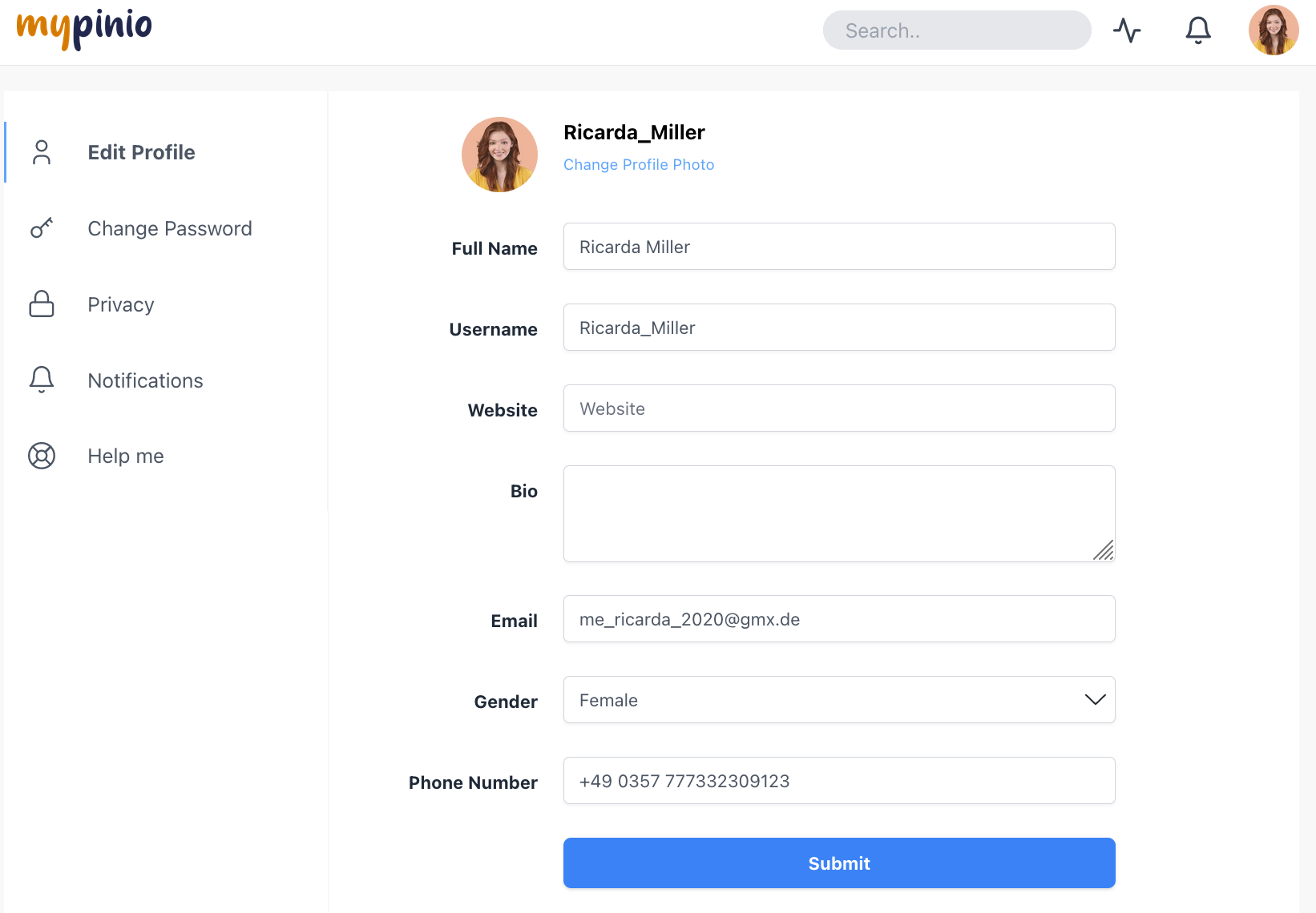View Profile Information
