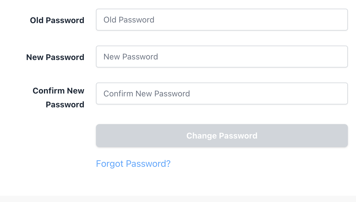 change password on mypinio