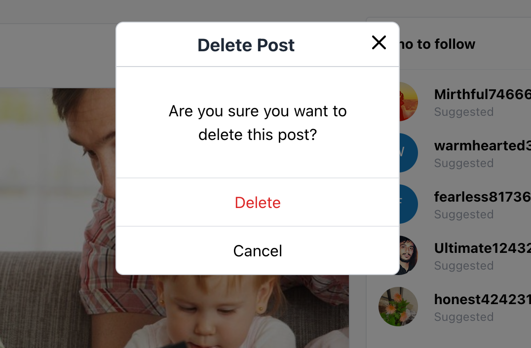 delete post
