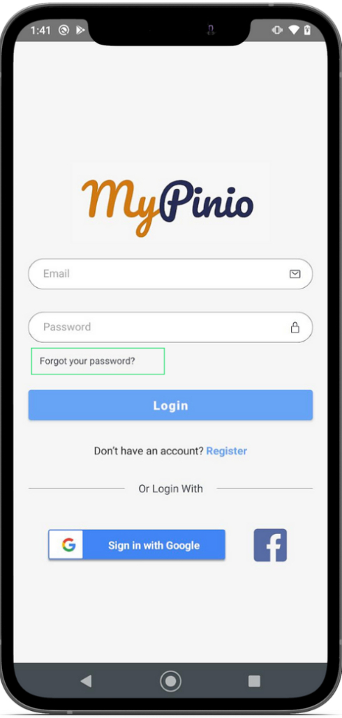 I forgot my password