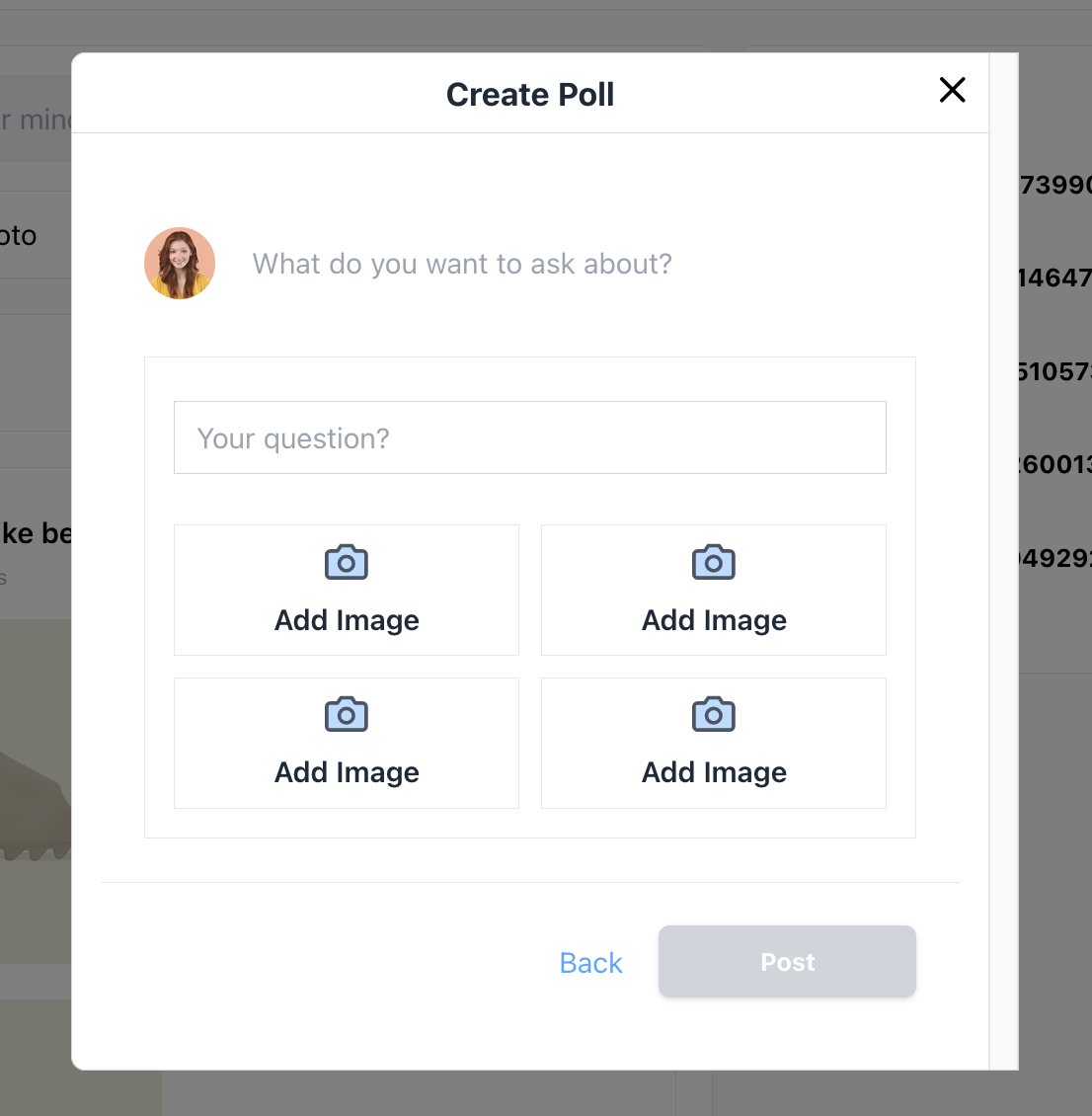create polls with images on mypinio for free